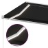 Toldo retráctil manual con LED gris antracita 400x300