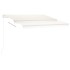 Toldo automático con LED sensor de viento color crema