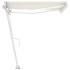 Toldo automático con LED sensor de viento color crema