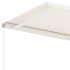 Toldo de pie retráctil manual crema 300x250