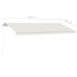 Toldo de pie retráctil manual crema 450x350