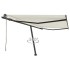 Toldo de pie automático crema 400x300
