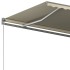 Toldo de pie automático crema 400x300