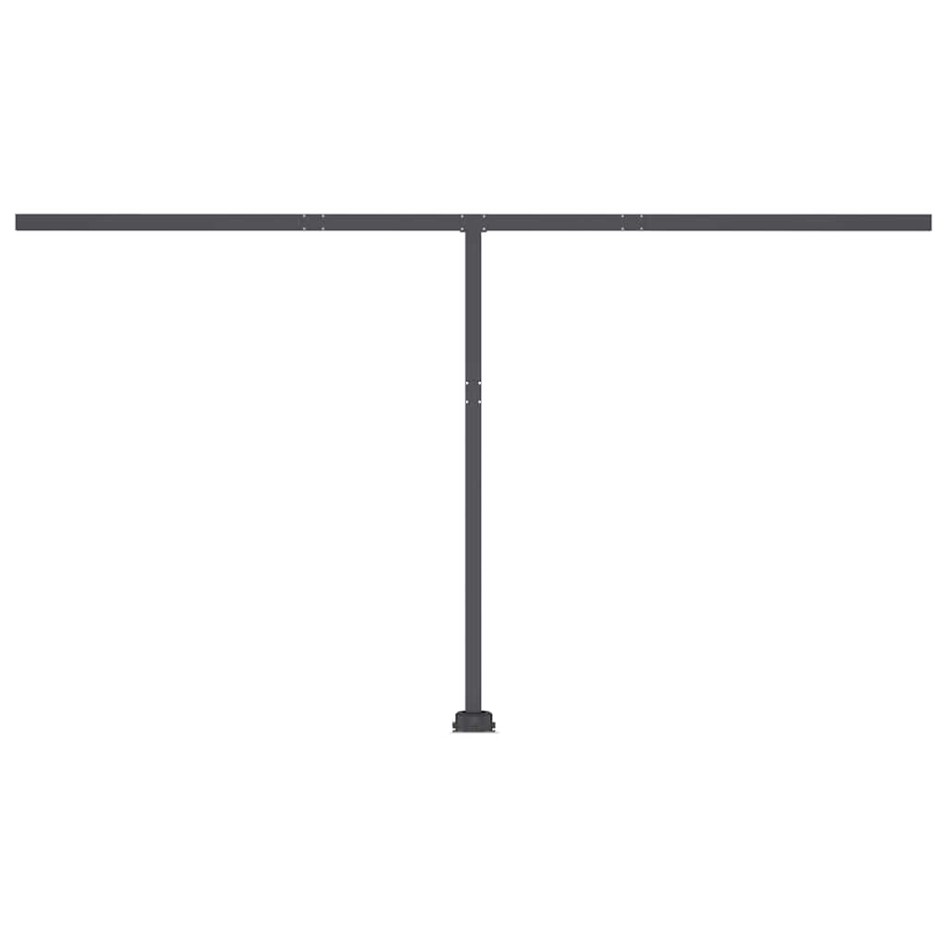 Toldo de pie automático crema 400x300