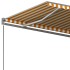 Toldo de pie automático amarillo y blanco 450x350