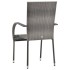 Set de muebles de comedor de jardín 7 piezas ratán PE