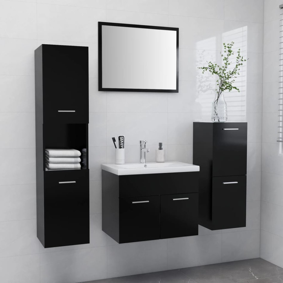 Conjunto de muebles de baño madera contrachapada