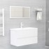 Mueble con lavabo madera de ingeniería blanco