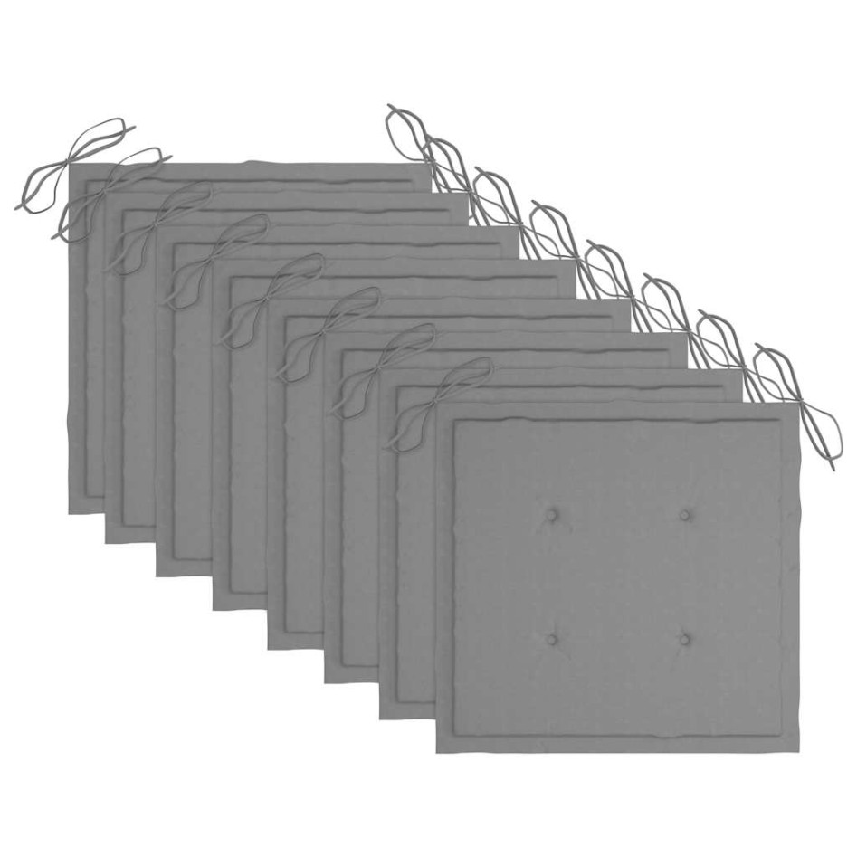 Sillas de jardín plegables 8 uds madera maciza acacia y