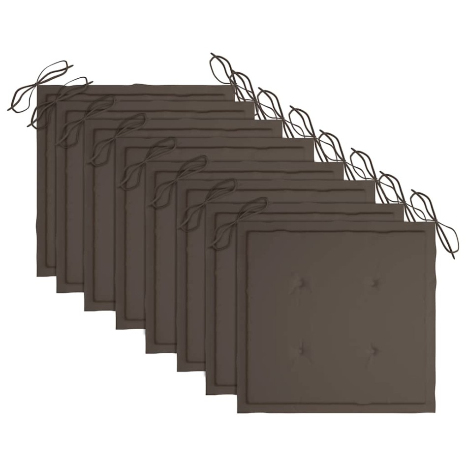 Sillas de jardín plegables 8 uds madera maciza acacia y