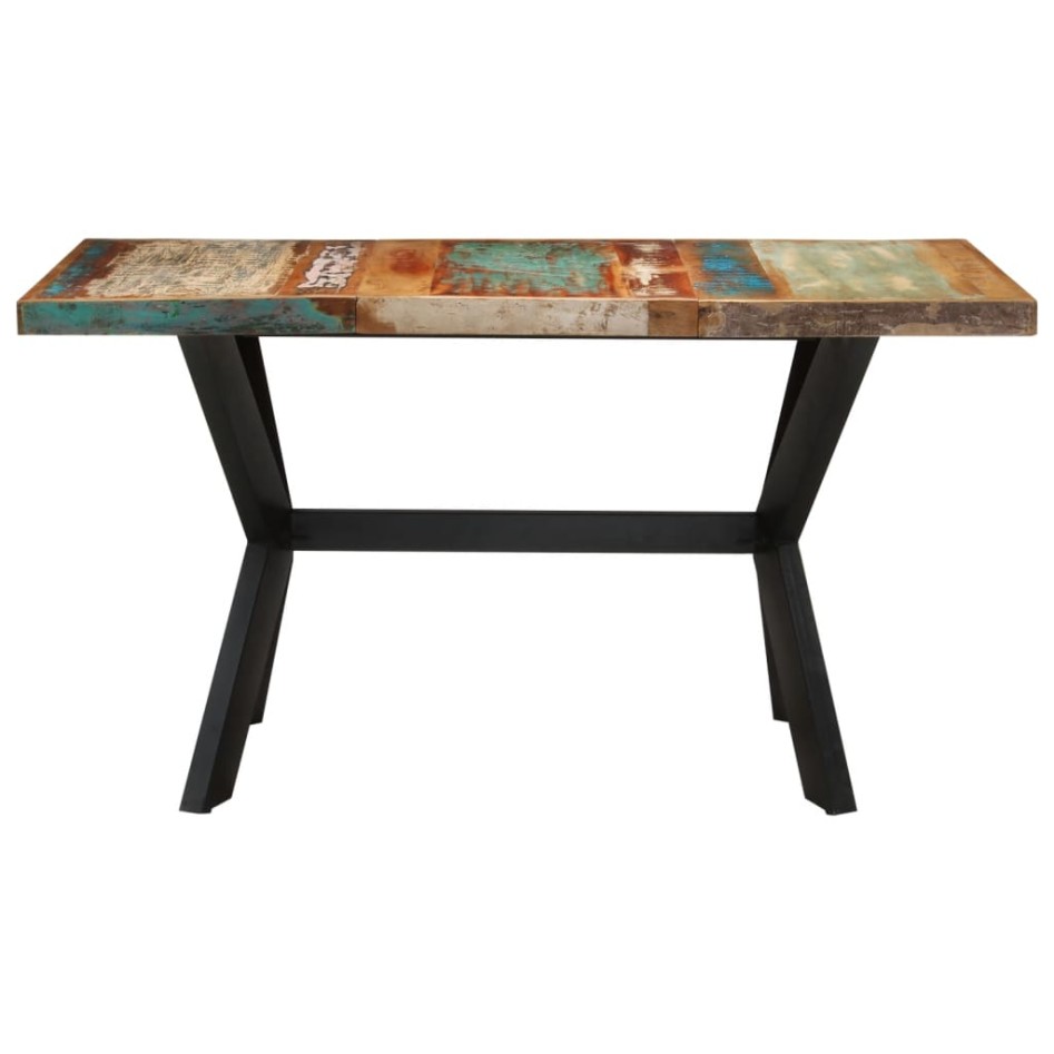 Mesa de comedor madera maciza reciclada 140x70x75