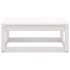Set de salón de jardín de 5 pzas blanco madera maciza de