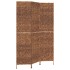 Biombo de 3 paneles jacinto de agua marrón 122x180