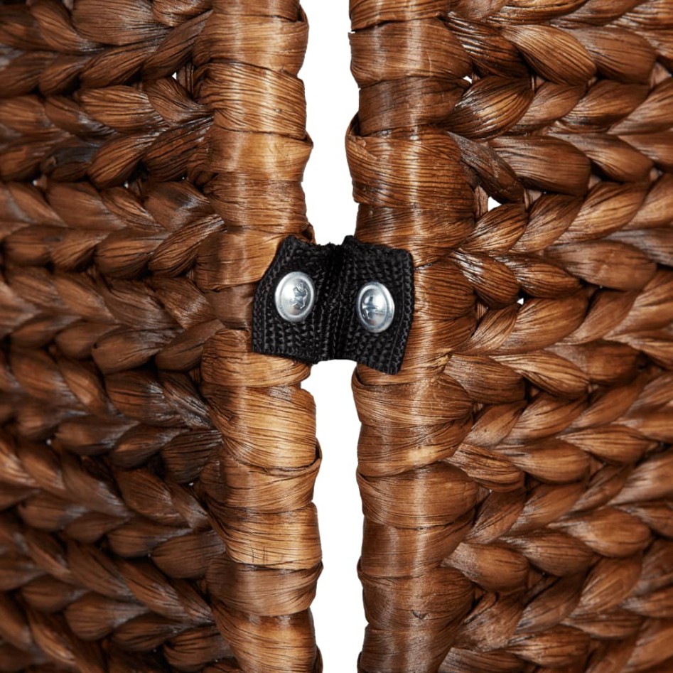 Biombo de 3 paneles jacinto de agua marrón 122x180