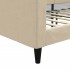 Sofá cama sin colchón tela crema 100x200