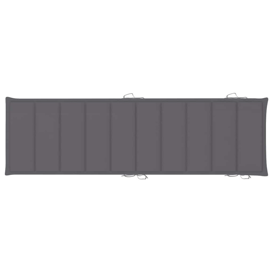 Tumbonas 2 unidades con cojines madera maciza de