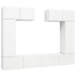 Set de muebles de salón TV 6 piezas madera de ingeniería