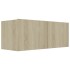 Set de muebles salón TV 8 pzas madera ingeniería roble