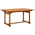 Juego de comedor de jardín 5 piezas madera maciza de