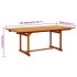 Juego de comedor de jardín 5 piezas madera maciza de
