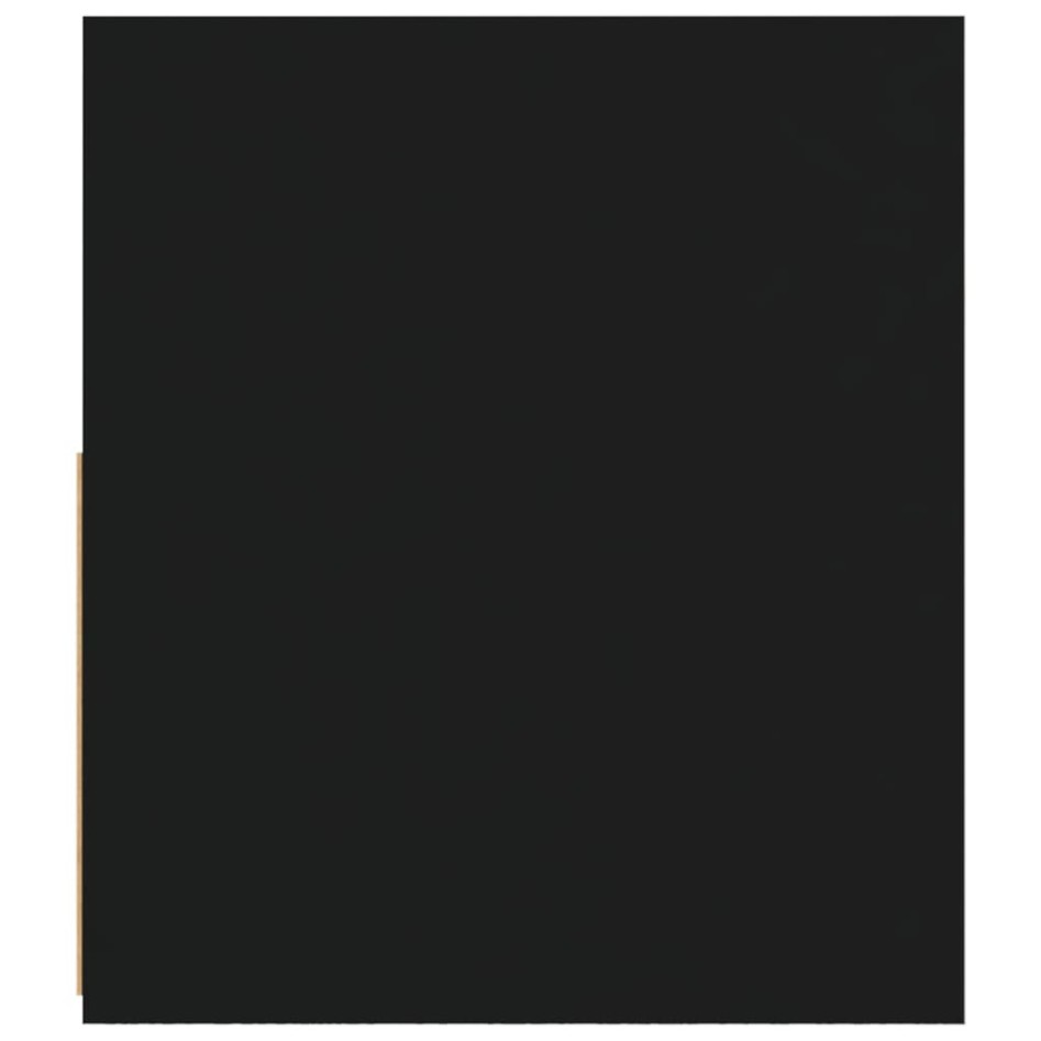 Mesitas de noche con luces LED 2 uds negro 60x35x40