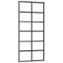 Puerta corredera con herrajes ESG vidrio y aluminio 90x205