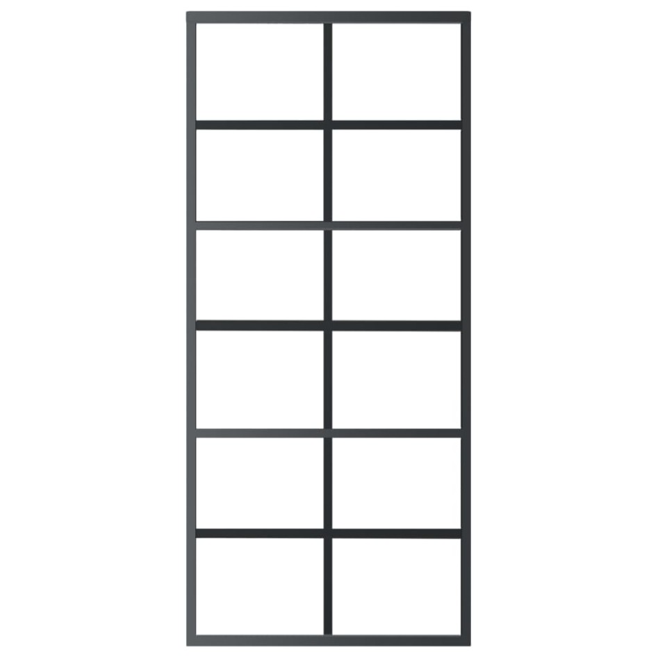 Puerta corredera con herrajes ESG vidrio y aluminio 90x205