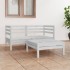 Juego de muebles de jardín 3 pzas madera maciza de pino