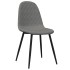 Sillas de comedor giratorias 6 uds terciopelo gris