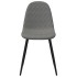 Sillas de comedor giratorias 6 uds terciopelo gris