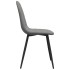 Sillas de comedor giratorias 6 uds terciopelo gris