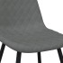 Sillas de comedor giratorias 6 uds terciopelo gris