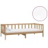 Sofá cama y colchón madera pino maciza marrón miel 90x200