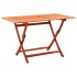 Set de comedor de jardín plegable 5 pzas madera