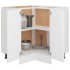 Armario inferior de esquina madera blanco 75,5x75,5x81,5