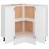 Armario inferior de esquina madera blanco 75,5x75,5x81,5