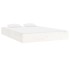 Estructura de cama madera maciza blanca King Size 150x200