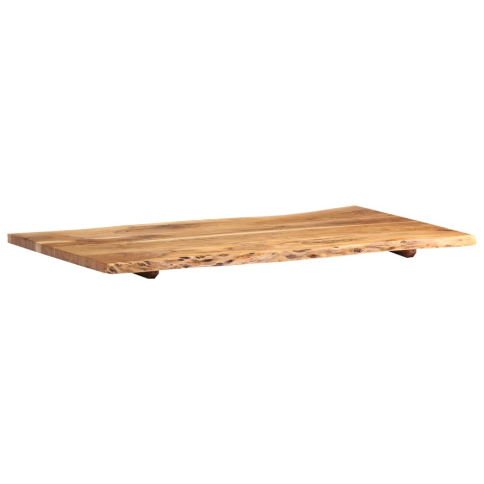 Superficie de mesa de madera maciza de acacia  100x(50-60)x2,5
