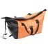 Remolque de bicicleta para equipaje con bolsa naranja y