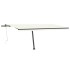 Toldo de pie automático crema 500x300