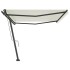 Toldo de pie automático crema 500x300