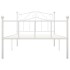 Estructura de cama sin colchón metal blanca 90x200