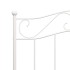 Estructura de cama sin colchón metal blanca 90x200