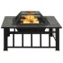 Brasero con atizador acero 79x79x46,5