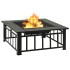 Brasero con atizador acero 79x79x46,5