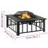 Brasero con atizador acero 79x79x46,5