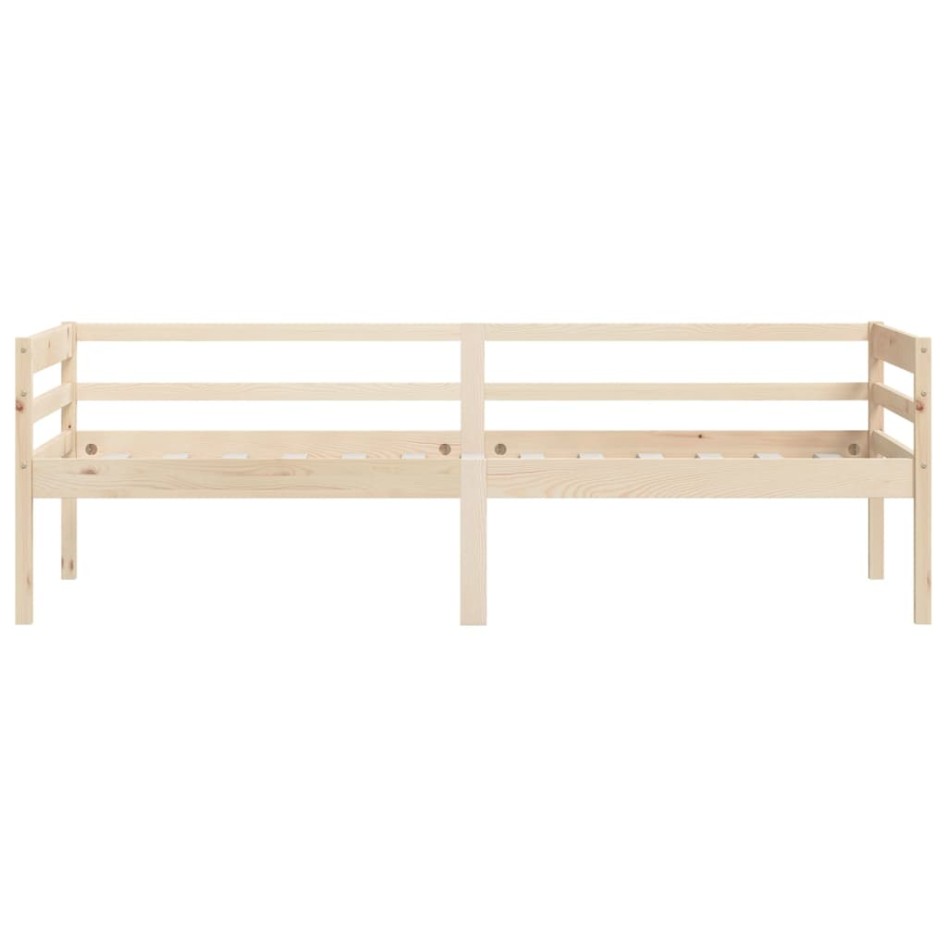 Estructura de cama sin colchón madera maciza de pino 90x200