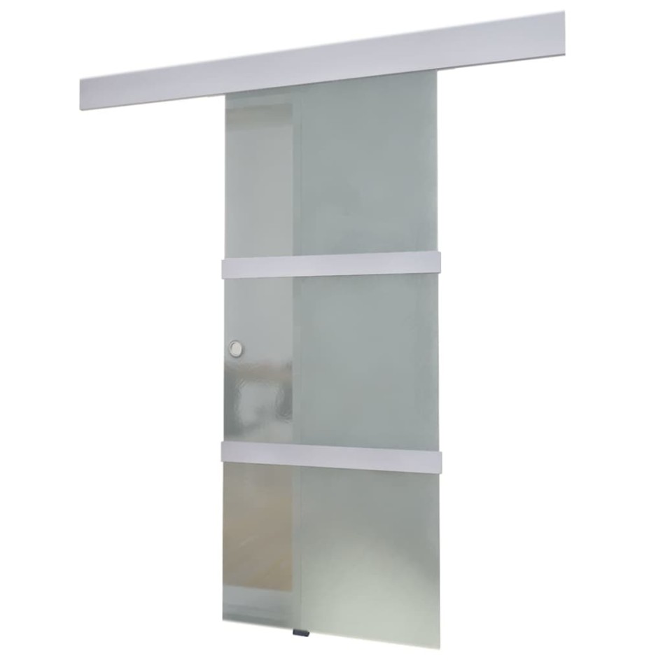 Puerta corredera de cristal y aluminio 178 cm