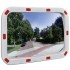 Espejo de tráfico convexo rectangular con reflectores 40 x