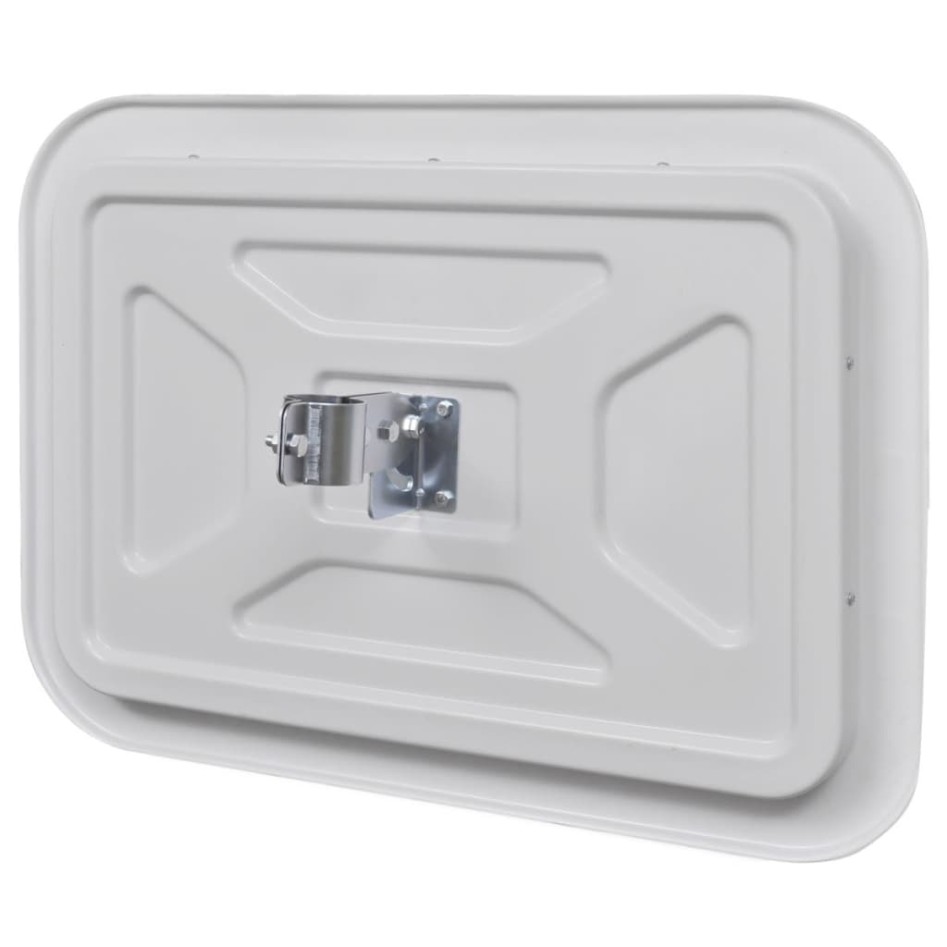 Espejo de tráfico convexo rectangular con reflectores 40 x